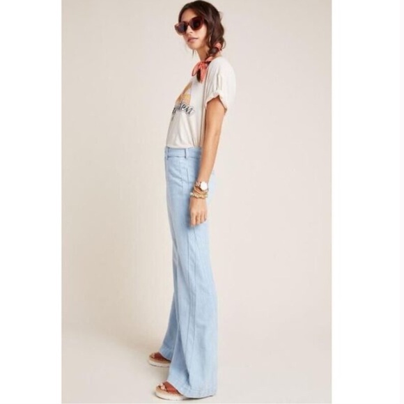 Anthropologie Pilcro High Rise Wide Leg Trouser Jeans - Picture 2 of 12